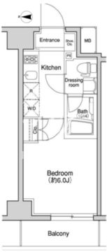 プラウドフラット森下 402 間取り図