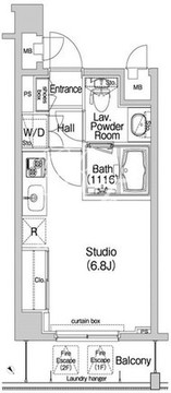 コンフォリア神楽坂 302 間取り図