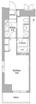 エスティメゾン東新宿 107 間取り図