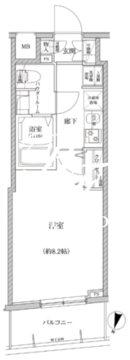 リルシア門前仲町 602 間取り図