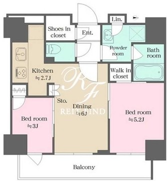 ウエリスアーバン錦糸町 1201 間取り図