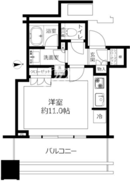 白金ザ・スカイ W-1211 間取り図