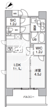 シーズンフラッツ上野入谷 502 間取り図
