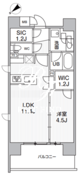 ドゥーエ入谷3 1302 間取り図