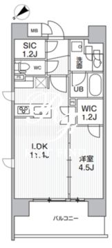 ドゥーエ入谷3 1001 間取り図