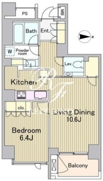ラフォンテ麻布十番 202 間取り図