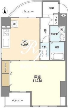 カッシア錦糸町サウスコート 803 間取り図