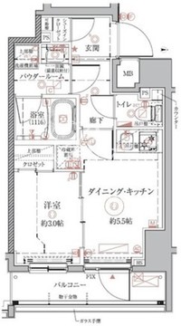 クレイシアIDZ本所吾妻橋 204 間取り図