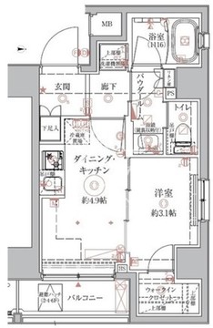 クレイシアIDZ本所吾妻橋 206 間取り図