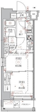 クレイシアIDZ本所吾妻橋 301 間取り図