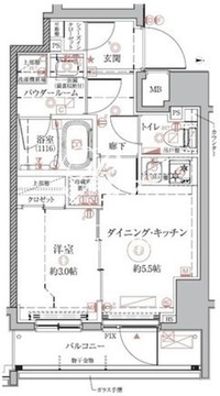 クレイシアIDZ本所吾妻橋 304 間取り図