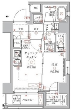 クレイシアIDZ本所吾妻橋 306 間取り図