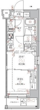 クレイシアIDZ本所吾妻橋 402 間取り図