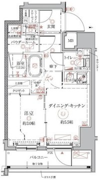 クレイシアIDZ本所吾妻橋 404 間取り図