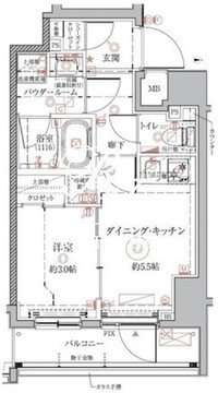 クレイシアIDZ本所吾妻橋 504 間取り図
