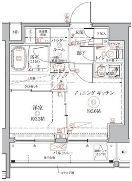 クレイシアIDZ本所吾妻橋 604 間取り図