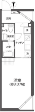 プラティーク白金 203 間取り図