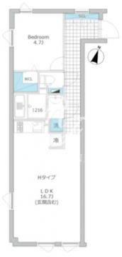 アレーロ音羽 201 間取り図
