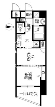 ルクレ東上野レジデンス 1103 間取り図