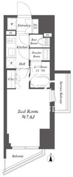 WORVE東京木場 507 間取り図
