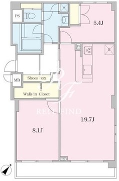 グラマシー恵比寿 504 間取り図