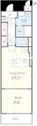 ルーツ渋谷本町 303 間取り図