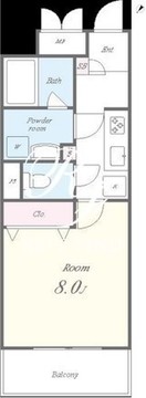 ルーツ渋谷本町 404 間取り図