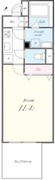 ルーツ渋谷本町 501 間取り図