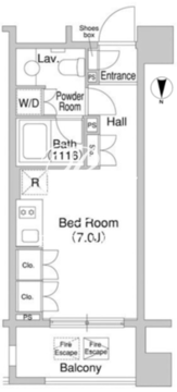 コンフォリア大森DEUX 904 間取り図