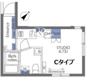 アヴァンタージュ恵比寿 202 間取り図
