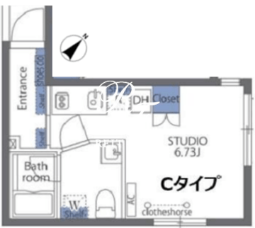 アヴァンタージュ恵比寿 502 間取り図