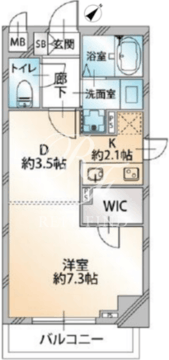 オーキッドレジデンス千代田岩本町 503 間取り図