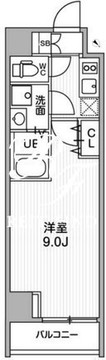 オルタナ蔵前 802 間取り図