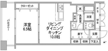 パークフラッツ銀座イースト 205 間取り図