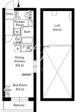 ブライト三軒茶屋 603 間取り図