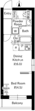 ブライト三軒茶屋 303 間取り図