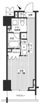 レジディア渋谷 703 間取り図