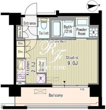 ルーエ渋谷神山町 401 間取り図