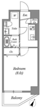 グランパセオ浅草2 601 間取り図