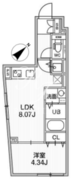 オルタナ早稲田 404 間取り図