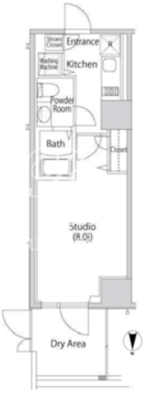カーサスプレンディッド南麻布 003 間取り図