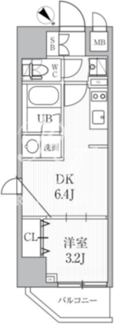 ドゥーエ日暮里2 203 間取り図