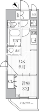 ドゥーエ日暮里2 303 間取り図