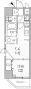 ドゥーエ日暮里2 1302 間取り図