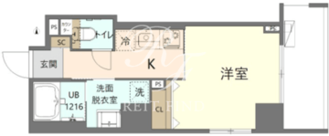 KoHa錦糸町 402 間取り図