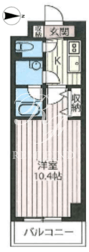 エスティメゾン秋葉原 706 間取り図