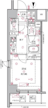 クレイシアIDZ北赤羽 701 間取り図