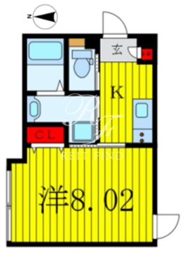 アーク天神 302 間取り図