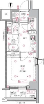 クレイシアIDZ北赤羽 904 間取り図