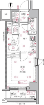 クレイシアIDZ北赤羽 1004 間取り図